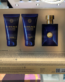 VERSACE DYLAN BLUE(M)(2024)(H/B)3PC SET(1.7oz edt sp,1.7oz A/S Balm,1.7oz Bath&Shower Gel)