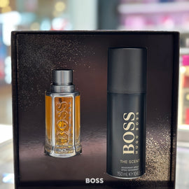 BOSS THE SCENT(M)(H/B)(LI FREE)2PC SET(1.6oz edt sp, 150ML Body Spray))